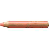 STABILO Színes ceruza, kerek, vastag, stabilo "woody 3 in 1 pastel", pasztell piros 880/301