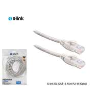 S-LINK S-link kábel - sl-cat15 (utp patch kábel, cat5e, szürke, 15m) 2646