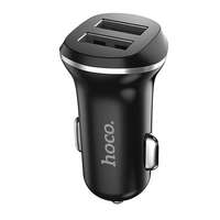 HOCO Hoco z1 autós töltő 2 usb aljzat (10w, gyorstöltő) fekete z1_b