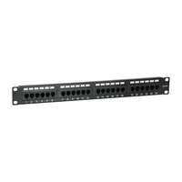 Equip Equip patch panel - 235325 (24 port, cat5e, 1u, árnyékolatlan, fekete)