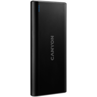 Canyon Canyon powerbank, 10000mah, usb-c/microusb input, 2xusb output, 5v-2,1a, fekete - cne-cpb1006b