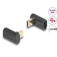 DeLock Delock átalakító usb 40 gbps type-c male female pd 3.1 240w 90 fokos 8k 60hz 60246