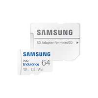 Samsung Samsung memóriakártya 64gb (microsdxc pro endurance - class 10, uhs-i) + sd adapter mb-mj64ka/eu