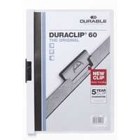 DURABLE Durable duraclip a4 60lapos fehér clip-mappa 220902