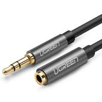 UGREEN Ugreen aux jack audio hosszabbító kábel 3.5mm 1m fekete-szürke (10592) ug10592