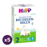 HIPP Hipp 2 BIO Kecsketejalapú anyatej-kiegészítő tápszer 6 hó+ (5x400 g)