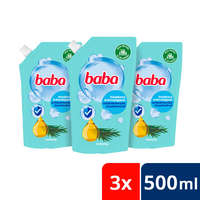 Baba Baba folyékony szappan utántöltő antibakteriális teafaolajjal 3x500 ml
