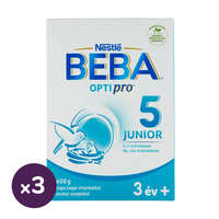 Nestlé BEBA OptiPro 5 Junior tejalapú italpor vitaminokkal és ásványi anyagokkal 36 hó+ (3x600 g)