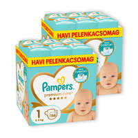 Pampers INGYENES SZÁLLÍTÁS - Pampers Premium Care pelenka 1, 2-5 kg, HAVI PELENKACSOMAG 1+1 312 db