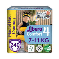 Libero INGYENES SZÁLLÍTÁS - Libero Comfort 4 pelenka, 7-11 kg, MÁSFÉL HAVI PELEKACSOMAG 240 db