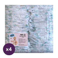 Gazdaságos Gazdaságos típusú pelenka Midi 3, 4-9 kg HAVI PELENKACSOMAG 200 db (II. osztályú termék)