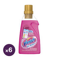 Vanish INGYENES SZÁLLÍTÁS - Vanish Oxi Action Folteltávolító gél koncentrátum, Pink (6x750 ml)