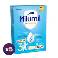 Milumil Milumil Junior 3 vanília ízű gyerekital 12 hó+ (5x500 g)