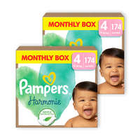 Pampers INGYENES SZÁLLÍTÁS - Pampers Harmonie pelenka 4, 9-14 kg, HAVI PELENKACSOMAG 348 db
