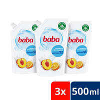 Baba Baba folyékony szappan utántöltő tej és gyümölcs illattal 3x500 ml