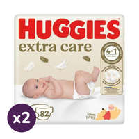 Huggies Huggies Extra Care újszülött pelenka 2, 3-6 kg, 164 db