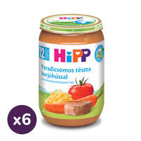 Hipp Hipp BIO paradicsomos tészta borjúhússal, 12 hó+ (6x220 g)