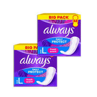 Always Always Daily Protect Hosszú Friss illattal Tisztasági Betét (2x48 db)