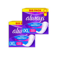 Always Always Daily Protect Extra hosszúság Friss illattal Tisztasági Betét (2x40 db)