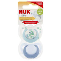 Nuk NUK Star szilikon cumi 18-36hó 2 db (fiú)