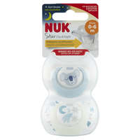 Nuk NUK Star Night&Day szilikon játszó- és altatócumi 0-6 hó 2 db (fiú)