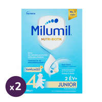 Milumil Milumil 4 Junior vanília ízű gyerekital 24 hó+ (2x600 g)