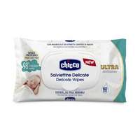 Chicco Chicco Soft & Pure kettős hatású, 98%-ban vízbázisú törlőkendő, fedéllel (60 db)