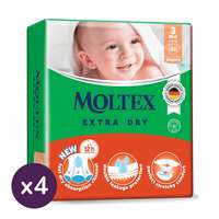 MOLTEX MOLTEX Extra Dry nadrágpelenka, Midi 3, 6-10 kg HAVI PELENKACSOMAG 128 db
