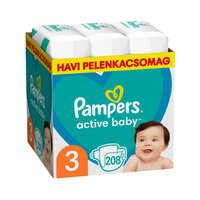 Pampers Pampers Active Baby pelenka, Midi 3, 6-10 kg, HAVI PELENKACSOMAG 208 db