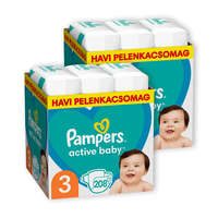 Pampers INGYENES SZÁLLÍTÁS - Pampers Active Baby pelenka, Midi 3, 6-10 kg, 1+1, 416 db