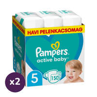 Pampers INGYENES SZÁLLÍTÁS - Pampers Active Baby pelenka, Junior 5, 11-16 kg, 1+1, 300 db