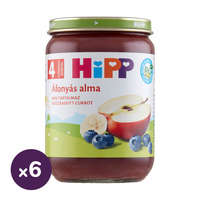 Hipp Hipp BIO áfonyás alma, 4 hó+ (6x190 g)