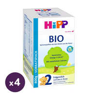 Hipp Hipp 2 BIO tejalapú, anyatej-kiegészítő tápszer 6 hó+ (4x600 g)