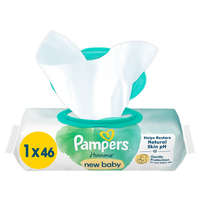 Pampers Pampers Harmonie New Baby Plastic free műanyagmentes nedves törlőkendő 46 db