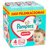 Pampers Pampers Premium Care Pants bugyipelenka 4, 9-15 kg, HAVI PELENKACSOMAG 114 db