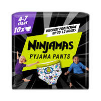 Pampers Pampers Ninjamas Pyjamas Pants éjszakai bugyipelenka űrhajós 4-7, 17-30 kg, 10 db