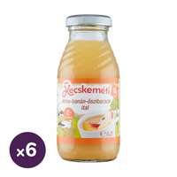 Kecskeméti Kecskeméti alma-banán-őszibarack gyümölcsital, 4 hó+ (6x200 ml)