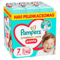 Pampers Pampers Premium Care Pants bugyipelenka 7, 15+ kg HAVI PELENKACSOMAG 80 db