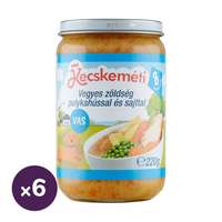 Kecskeméti Kecskeméti vegyes zöldség pulykahússal és sajttal, 8 hó+ (6x220 g)