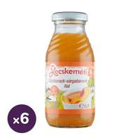 Kecskeméti Kecskeméti őszibarack-sárgabarack gyümölcsital, 4 hó+ (6x200 ml)