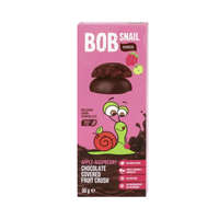 Bob Snail Bob Snail alma-málna gyümölcs snack étcsokoládéban (30 g)