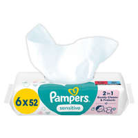 Pampers Pampers Sensitive nedves törlőkendő (6x52 db)