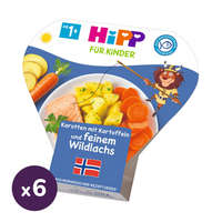 Hipp Hipp BIO sárgarépa burgonyával és vadlazaccal, 12 hó+ (6x250 g) - tálcás menü
