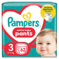 Pampers Pampers Active Baby Pants bugyipelenka 3, 6-11 kg, 62 db