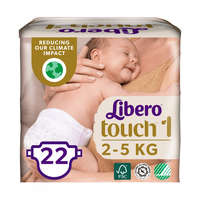 Libero CSOMAGOLÁSSÉRÜLT - Libero Touch pelenka, Újszülött 1, 2-5 kg, 22 db