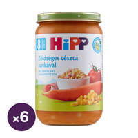 Hipp Hipp BIO zöldséges tészta sonkával, 8 hó+ (6x220 g)