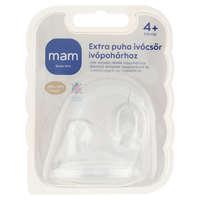 MAM MAM Extra puha asszimetrikus ivócsőr ivópohárhoz 4 hó+, 2 db