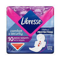 Libresse Libresse Maxi Goodnight+ Comfort & Security éjszakai egészségügyi betét (10 db)