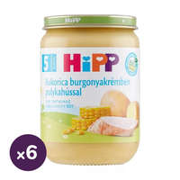 Hipp Hipp BIO kukorica burgonyakrémben pulykahússal, 5 hó+ (6x190 g)