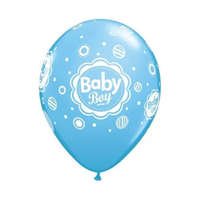 BWH Qualatex Baby boy lufi, kék - 28 cm (6 db)